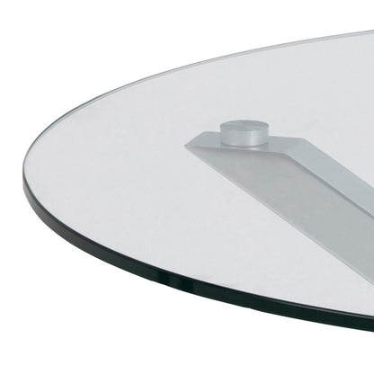 Heaven Round Coffee Table with Glass Top 82-40cm