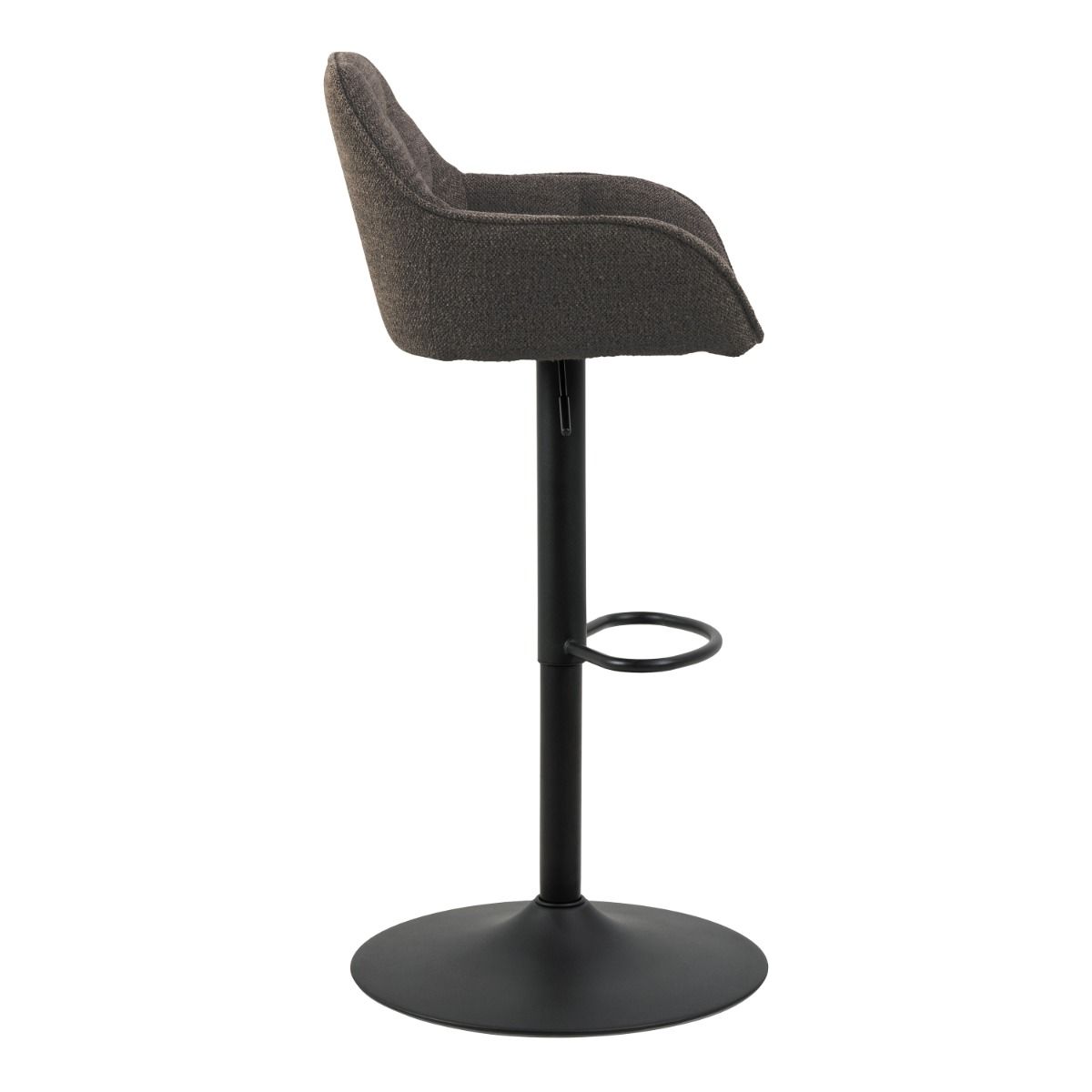 Brooke Swivel Bar Stool with Height Adjustable Function in Taupe (Set of 2)