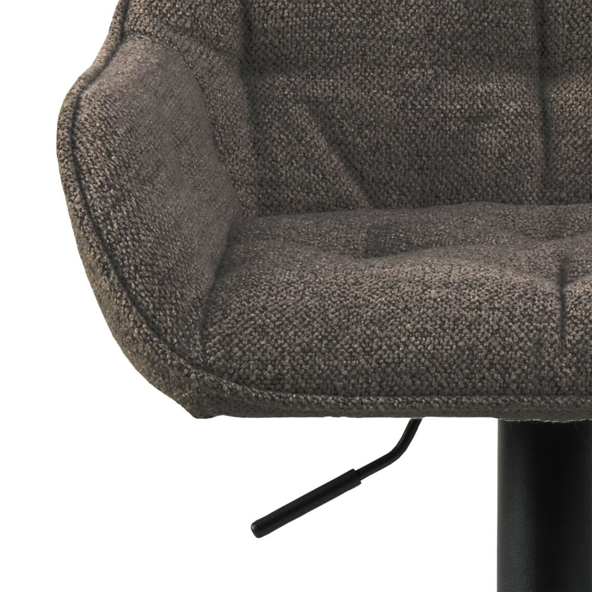 Brooke Swivel Bar Stool with Height Adjustable Function in Taupe (Set of 2)