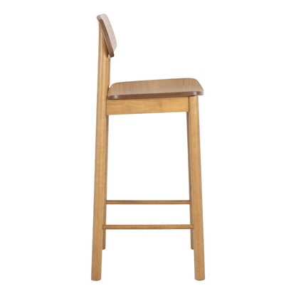 Barlow Bar Table in Matt Oak Including 2 Barlow Bar Stools in Matt Oak