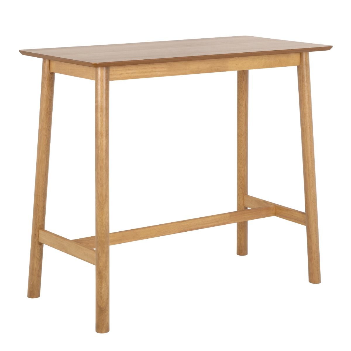 Barlow Bar Table in Matt Oak Including 2 Barlow Bar Stools Without Back in Matt Oak