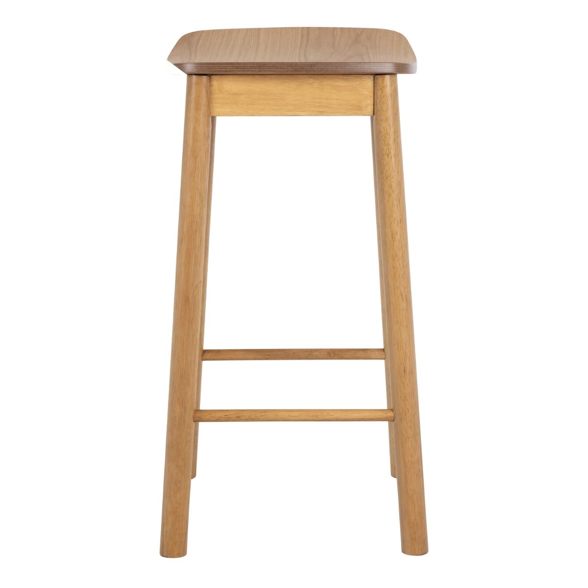 Barlow Bar Table in Matt Oak Including 2 Barlow Bar Stools Without Back in Matt Oak
