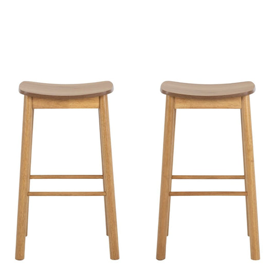Barlow Bar Stool in Oak Set of 2