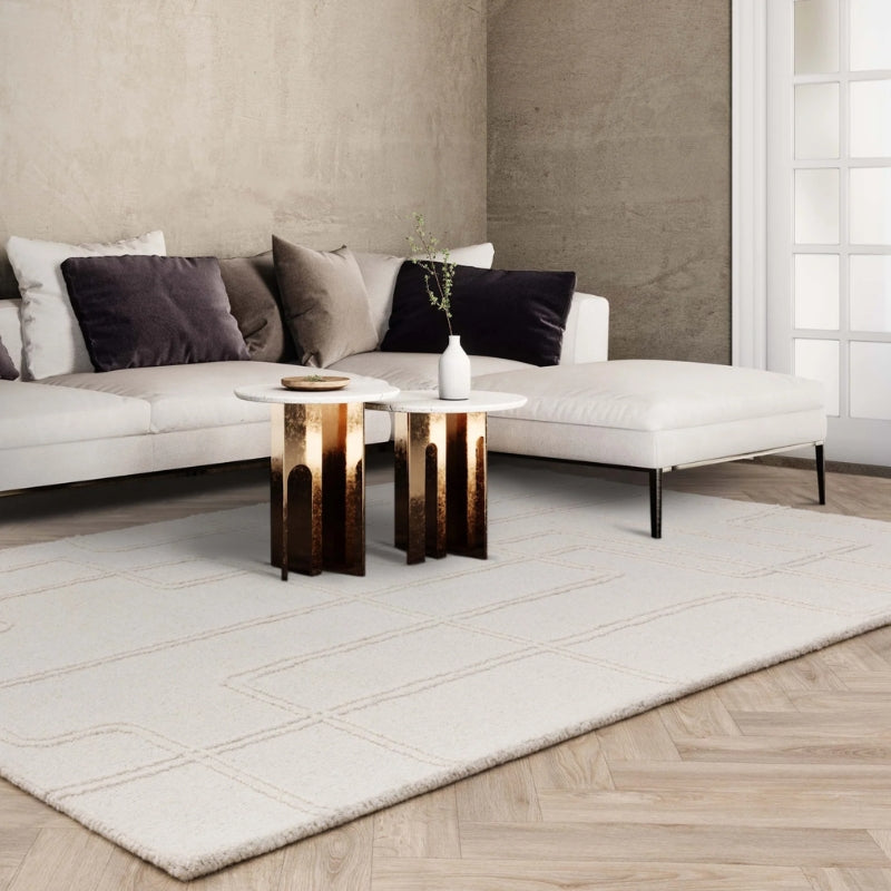 Ada Linear Geometric Wool Rug