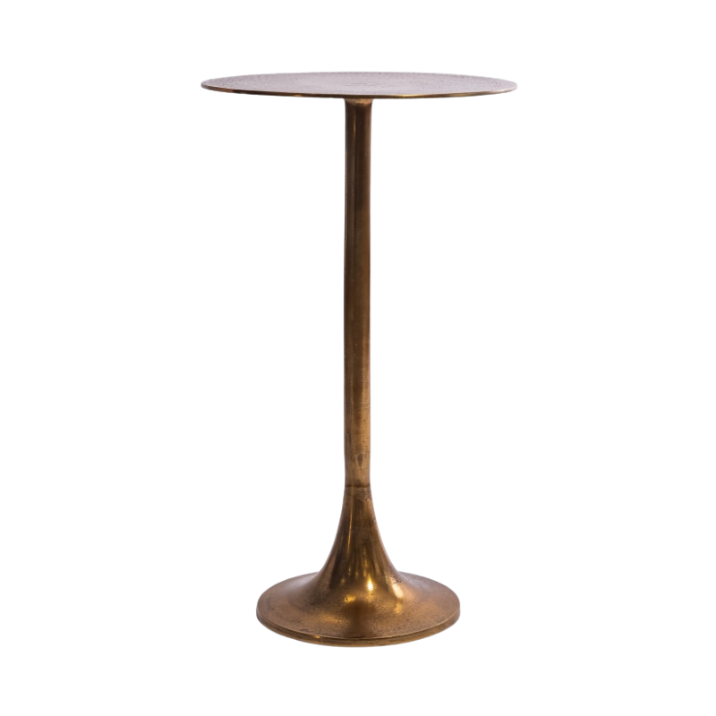 Aluminium Antique Gold Side Table