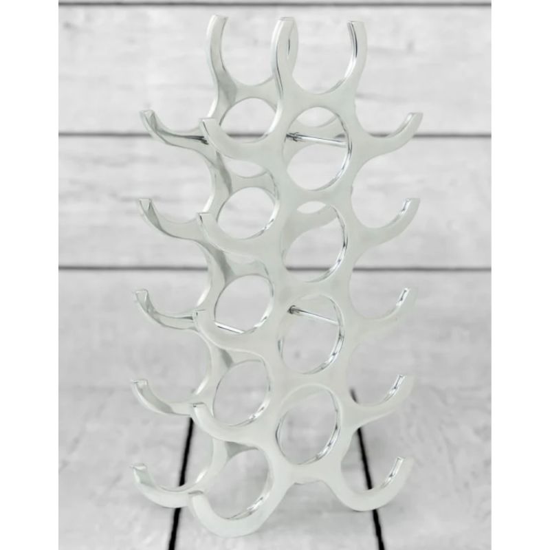 Aluminium 15 Bottle Wine Rack