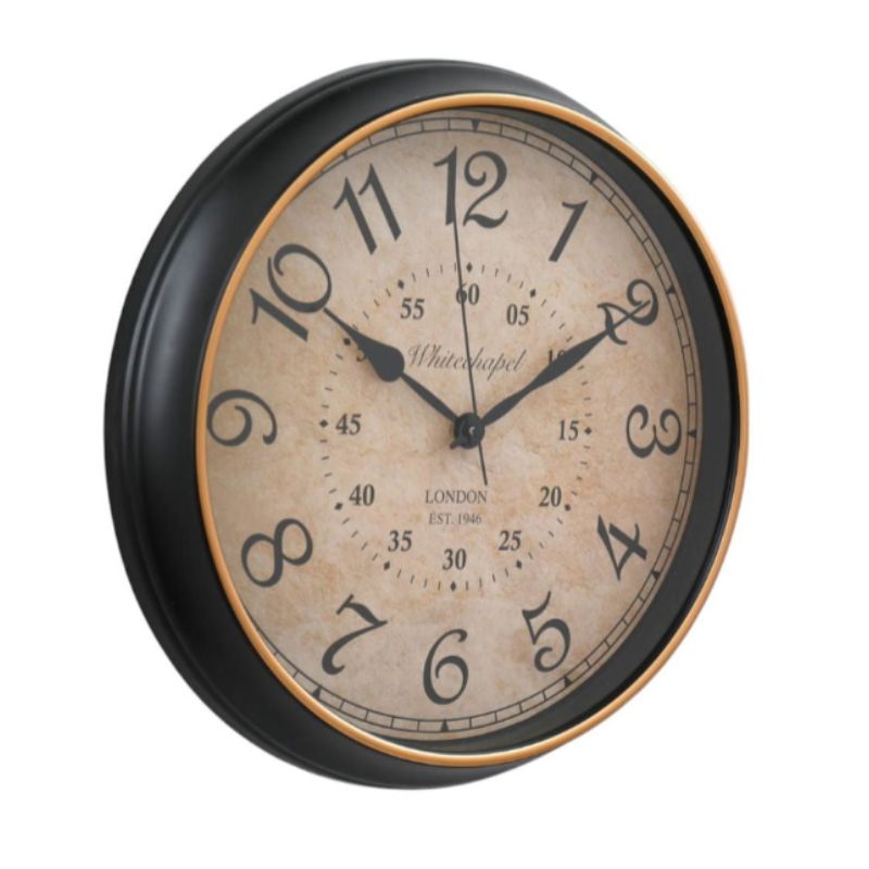 Antique Style Wall Clock With Numbers 34cm