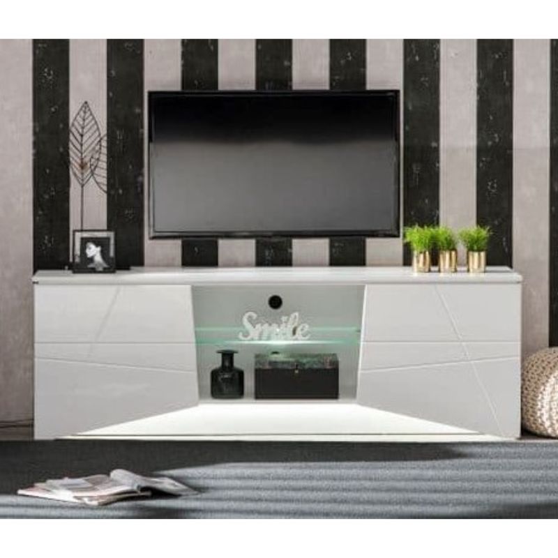 Aspen White Gloss TV Cabinet