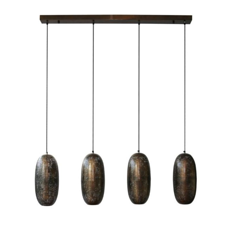 Athena Antique Bronze 4 String Pendant