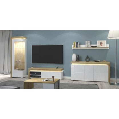 Aurora Illuminated Corner Bar Cabinet (Left)