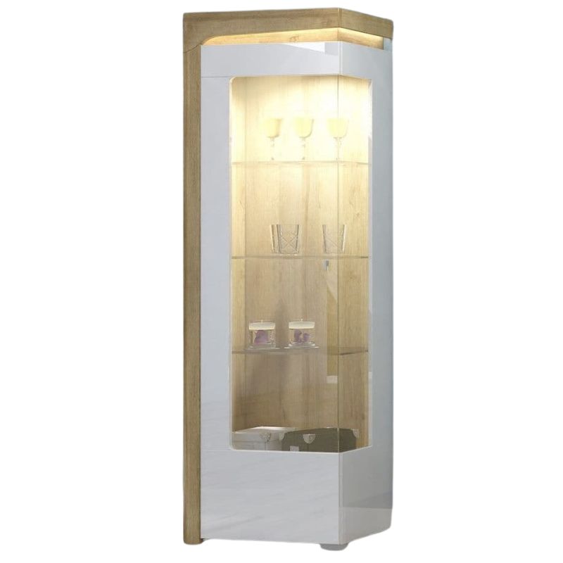 Aurora Illuminated Corner Bar Cabinet (Left)
