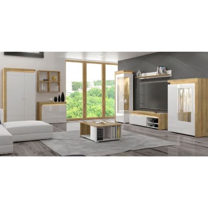 Aurora Illuminated Corner Bar Cabinet (Left)