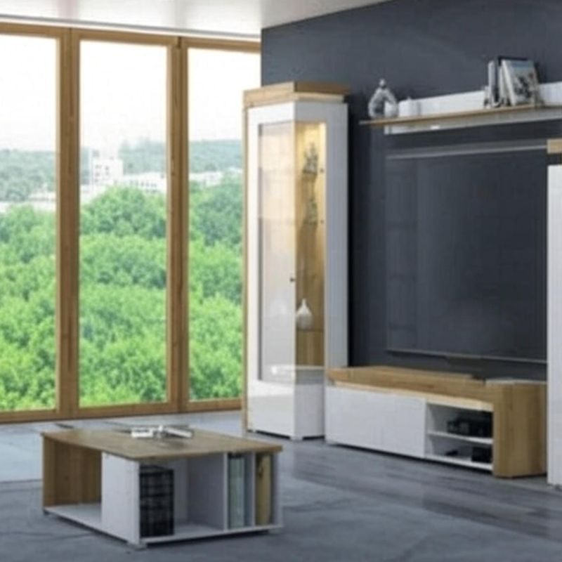 Aurora Illuminated Corner Bar Cabinet (Left)