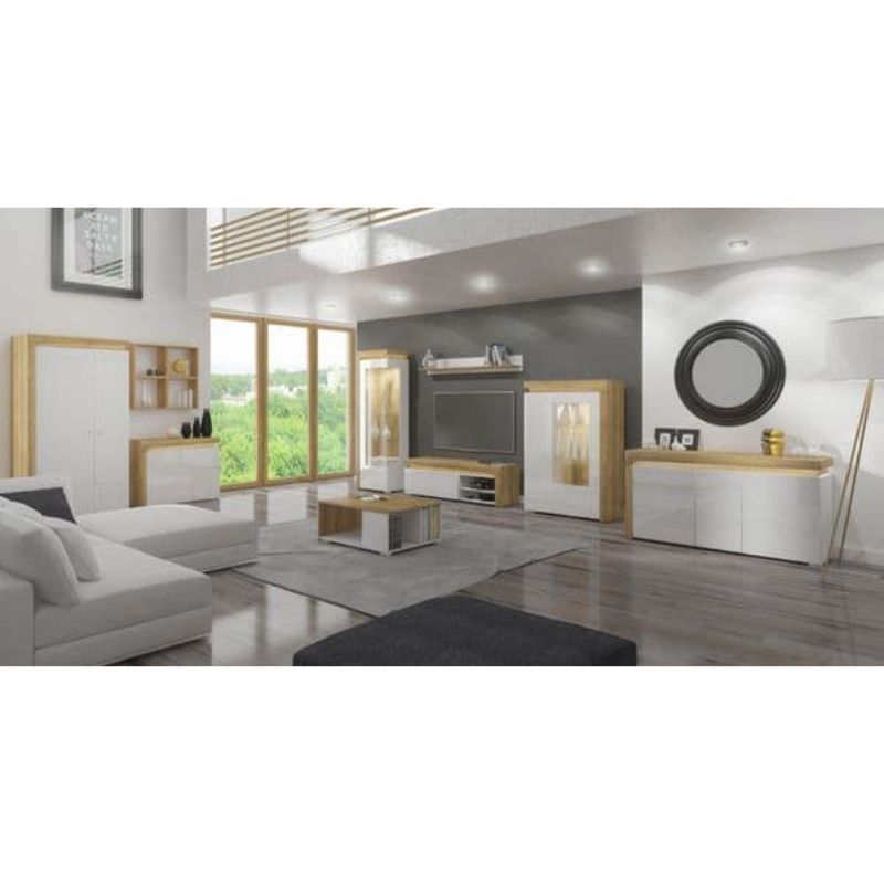 Aurora Illuminated Midi Drinks Cabinet