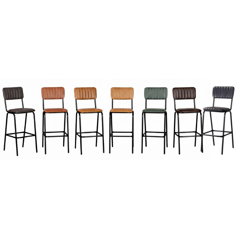 Baltimore Leather Bar Stools