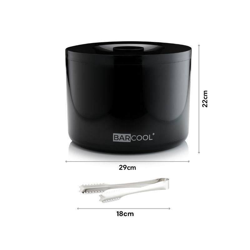 Barcool 10L Black Ice Bucket