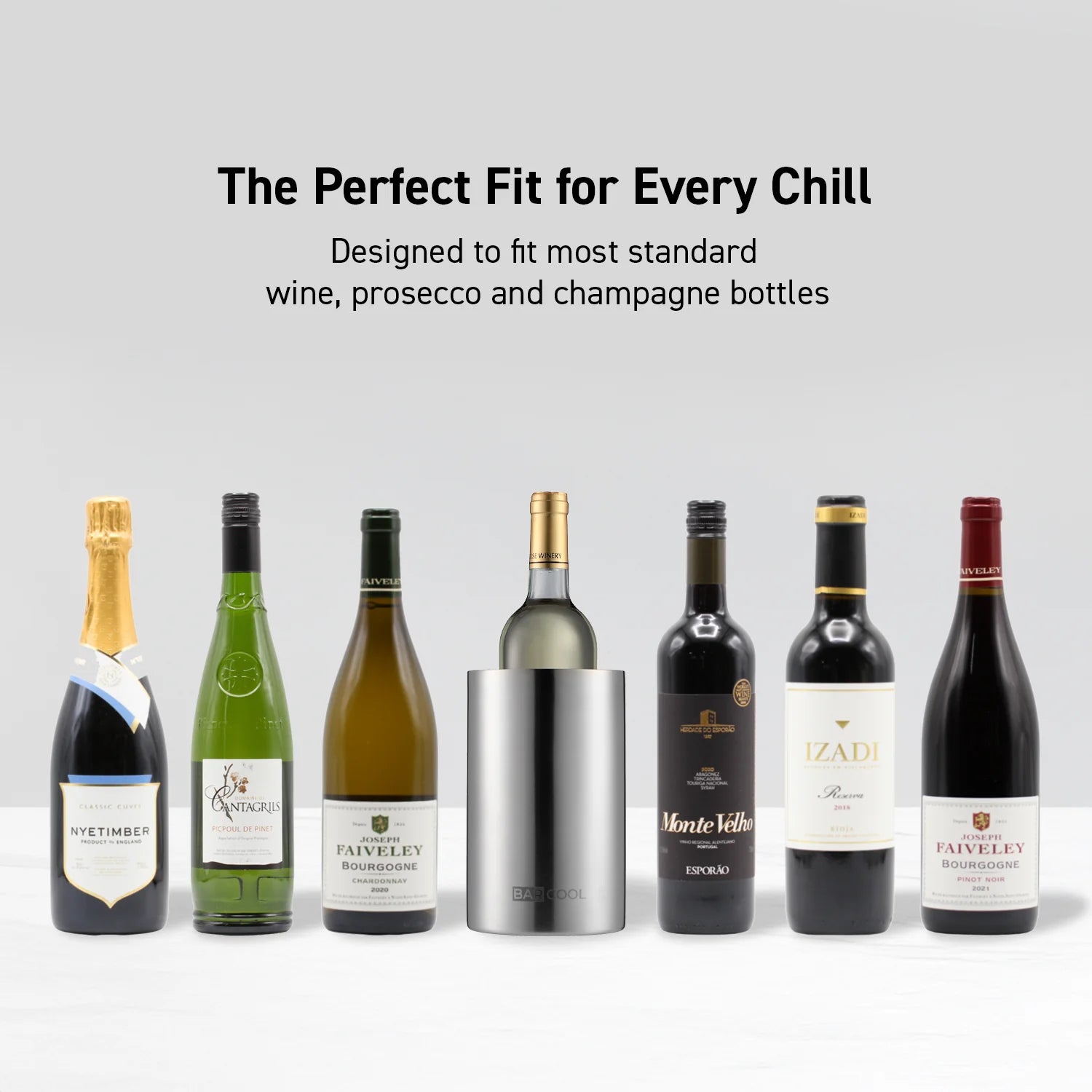 Barcool Wine Cooler Sleeve Stainless Steel