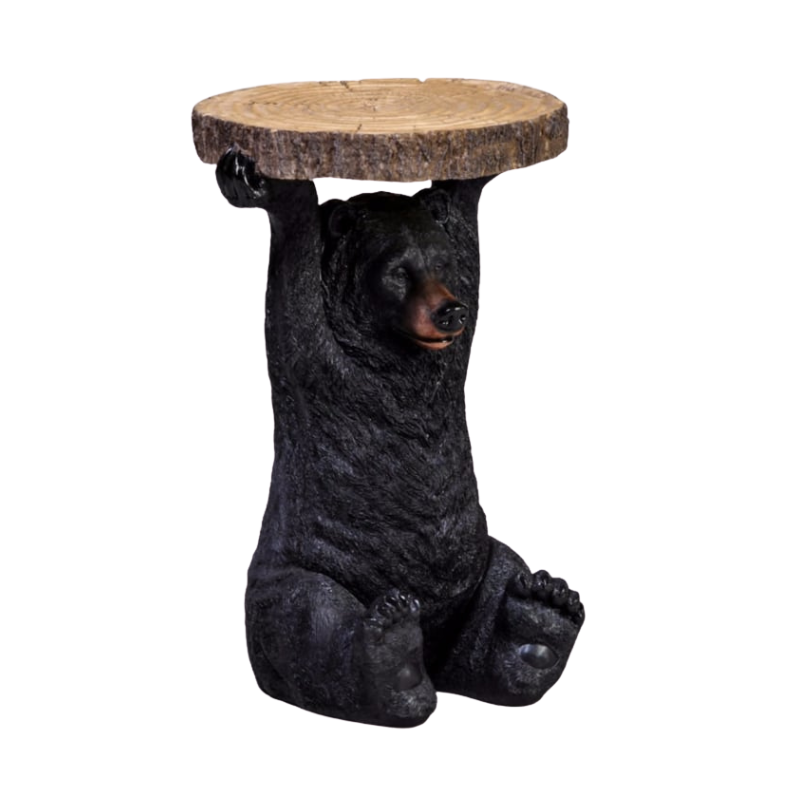 Black Bear Holding "Trunk Slice" Side Table