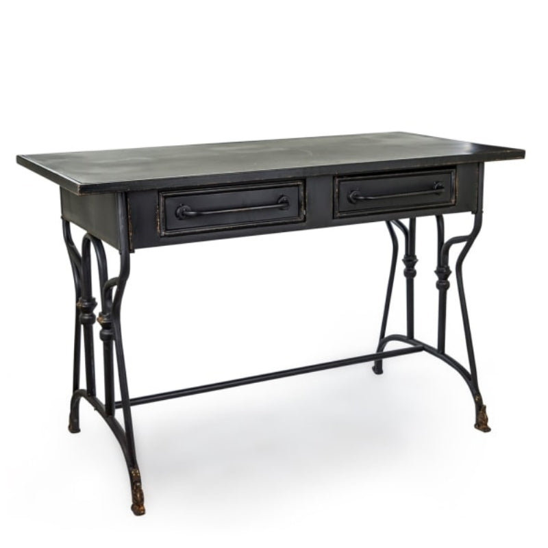 Black Metal "Verne" Desk Table