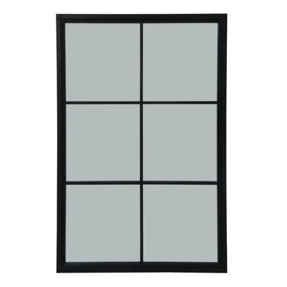 Black Wood XL Window Mirror