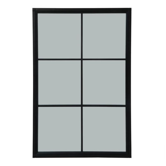 Black Wood XL Window Mirror