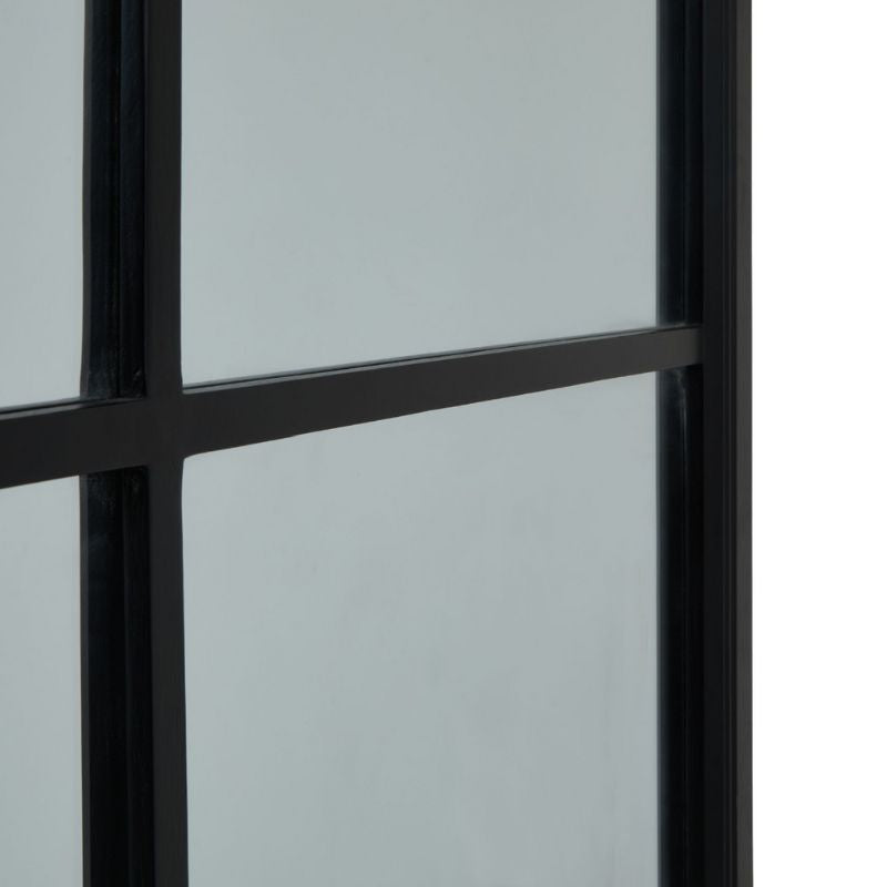 Black Wood XL Window Mirror