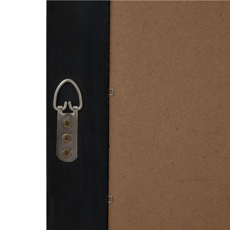 Black Wood XL Window Mirror