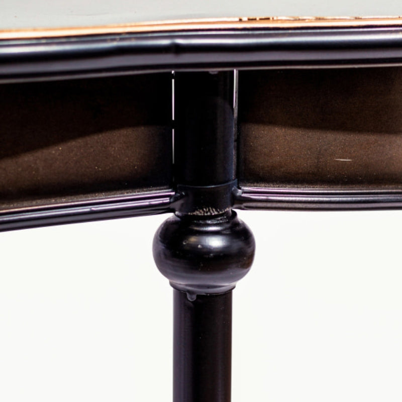 Black & Antique Gold "Orwell" Console Table