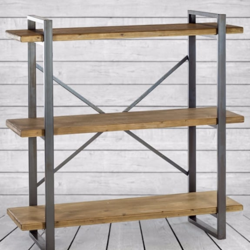 Camden Metal and Wood Shelf Unit