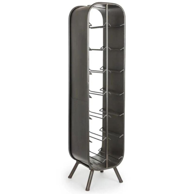 Camden Metal Industrial Large 14 Bottle Wine Rack