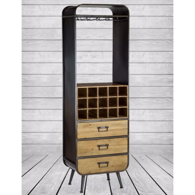 Camden Metal and Wood Bar Unit