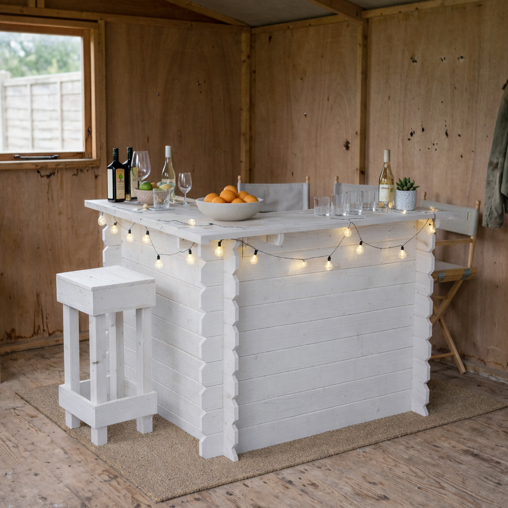 Wooden Interlock Corner Bar