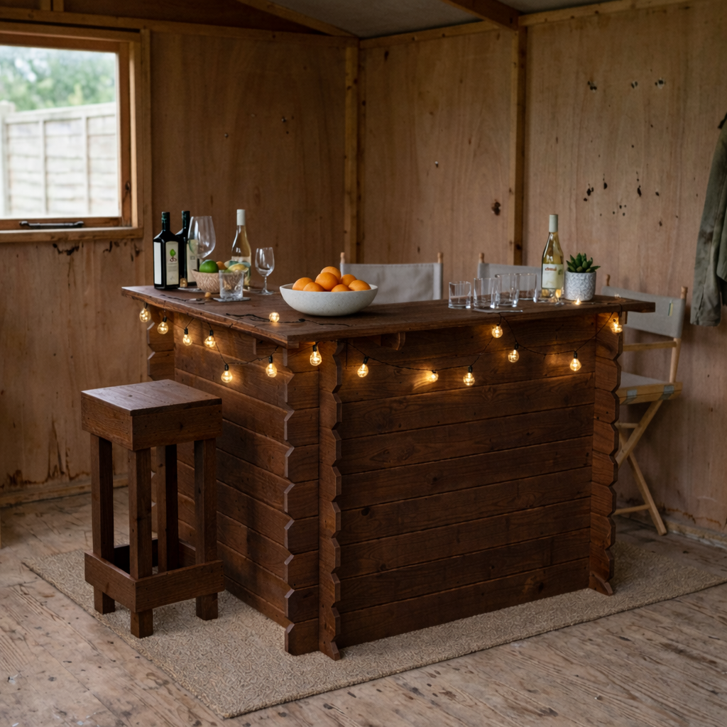 Wooden Interlock Corner Bar