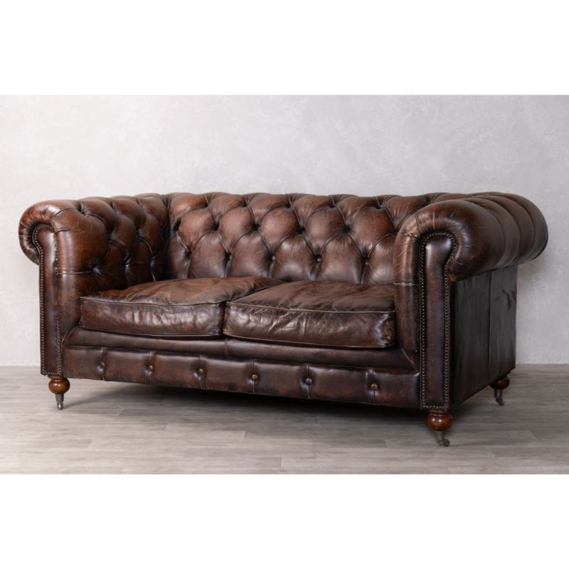 Chesterfield Leather Sofa Range