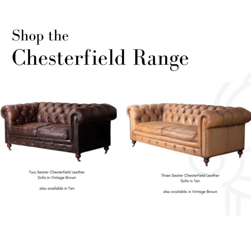 Chesterfield Leather Sofa Range