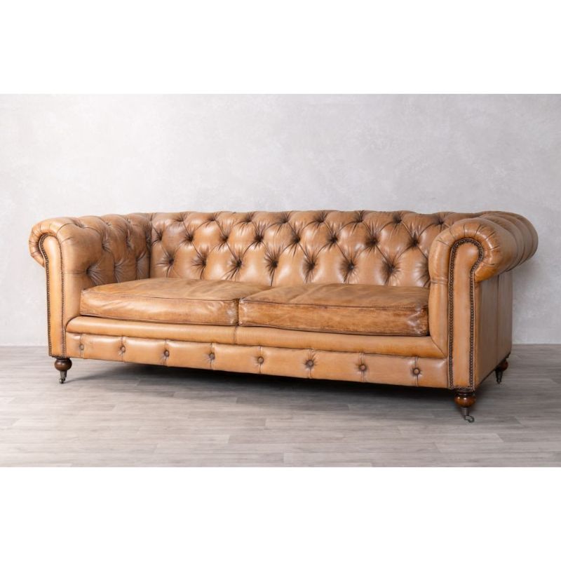 Chesterfield Leather Sofa Range