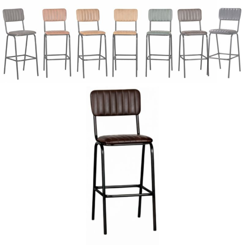 Baltimore Leather Bar Stools