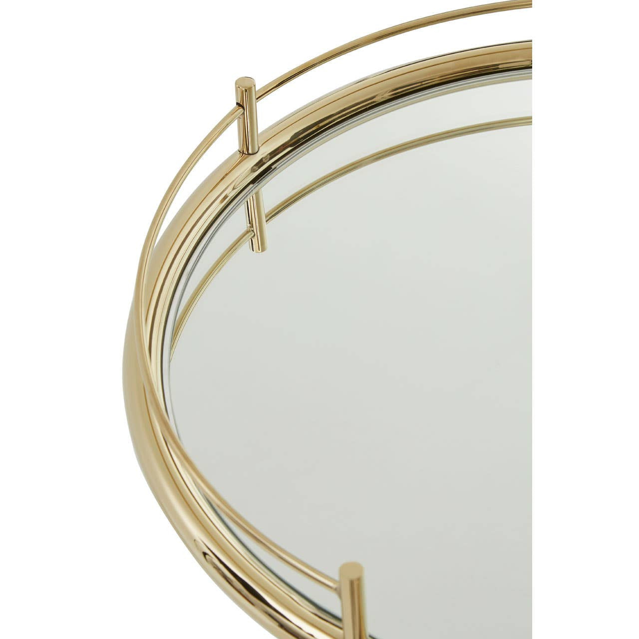 Oval Drinks Trolley – Gold & Acrylic