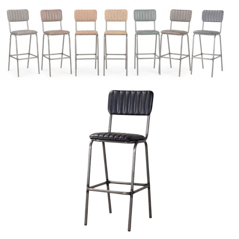 Baltimore Leather Bar Stools