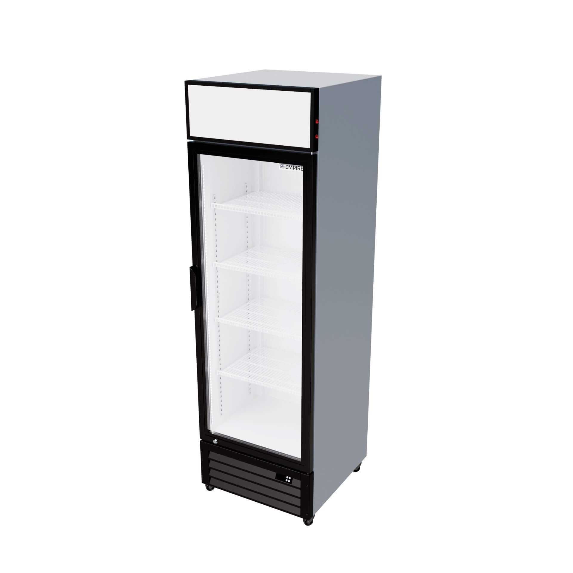Empire Single Door Display Cooler – B Rated 375L Commercial Fridge with Merchandising Canopy | CL-370