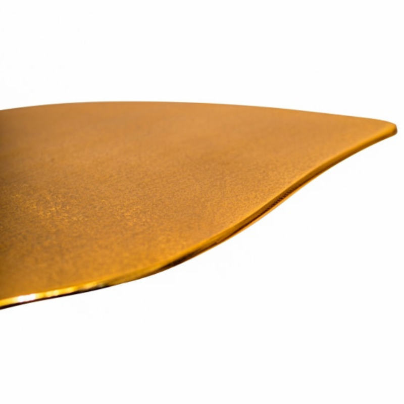 Gold Aluminium Whale Tail Side Table
