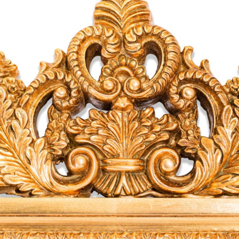 Gold Baroque Floral Mirror