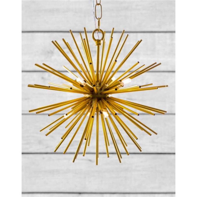 Gold Spiked Ceiling Pendant