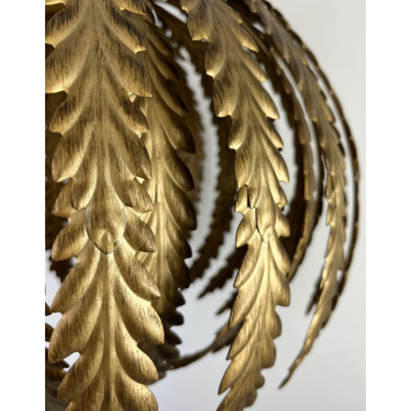 Gold Tropical Floral Ceiling Pendant