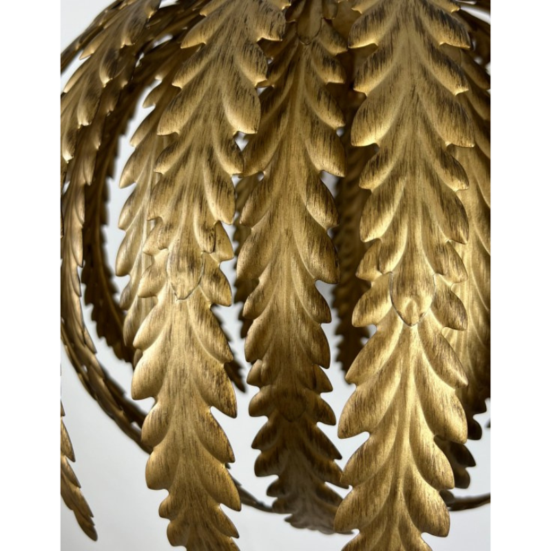 Gold Tropical Floral Ceiling Pendant