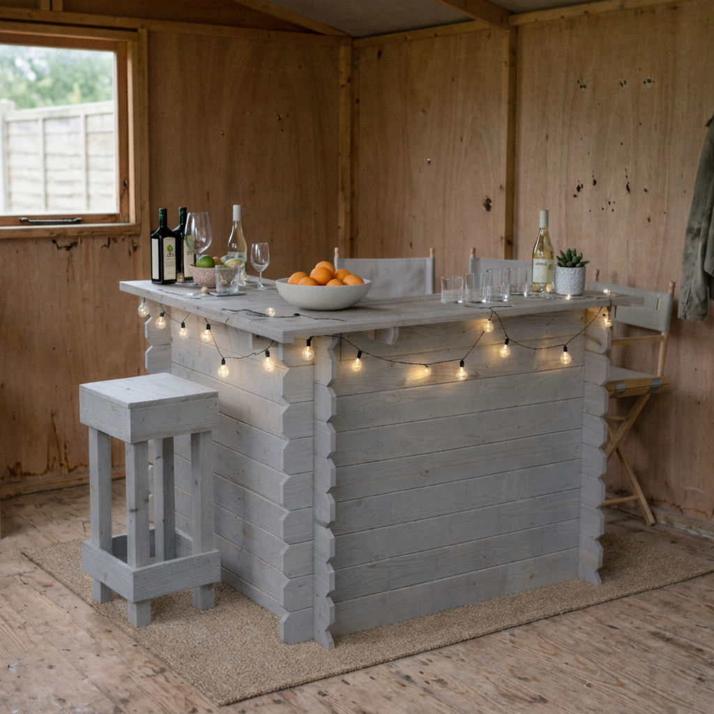 Wooden Interlock Corner Bar
