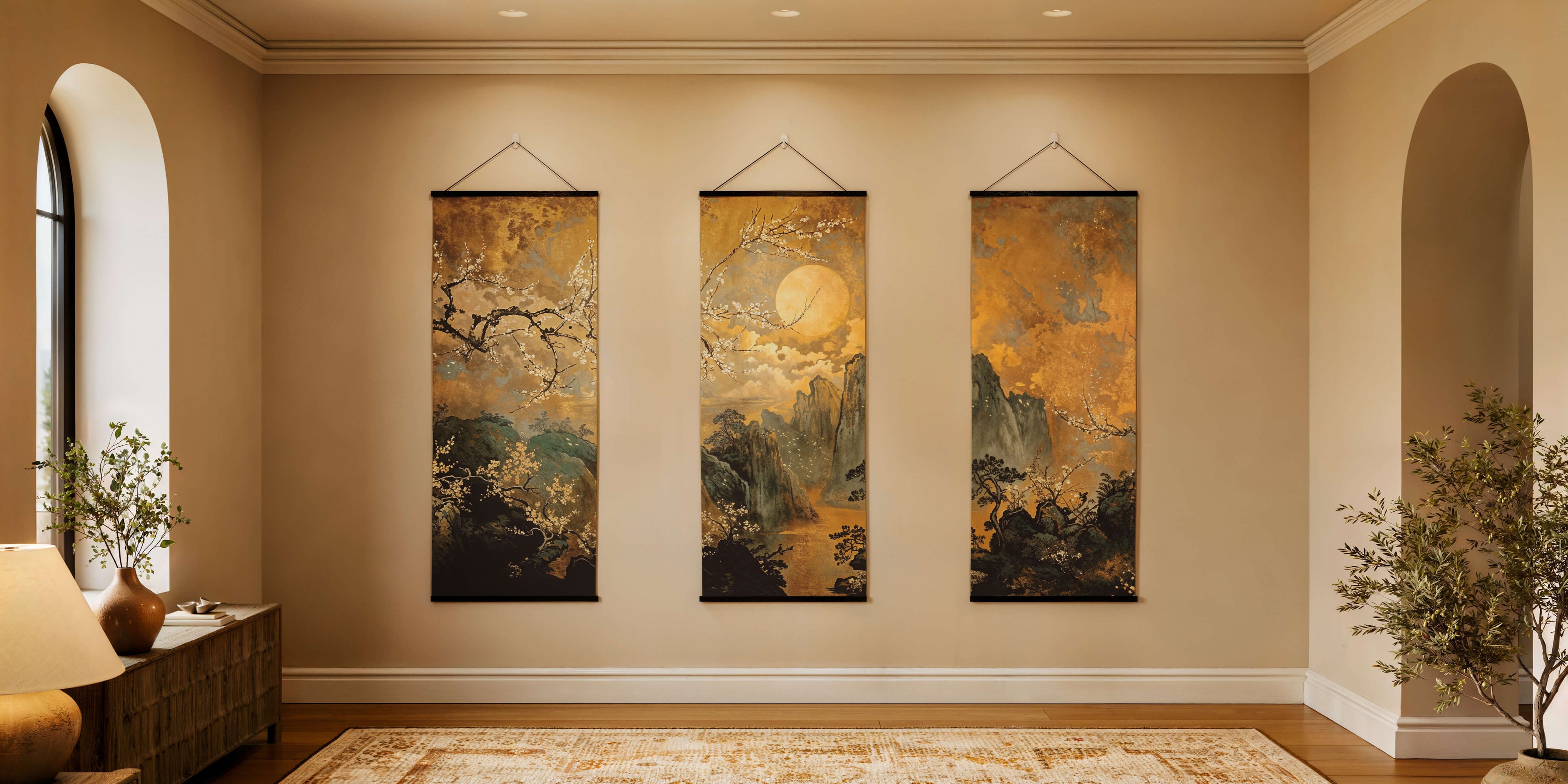 Dark Chinoiserie Tapestry