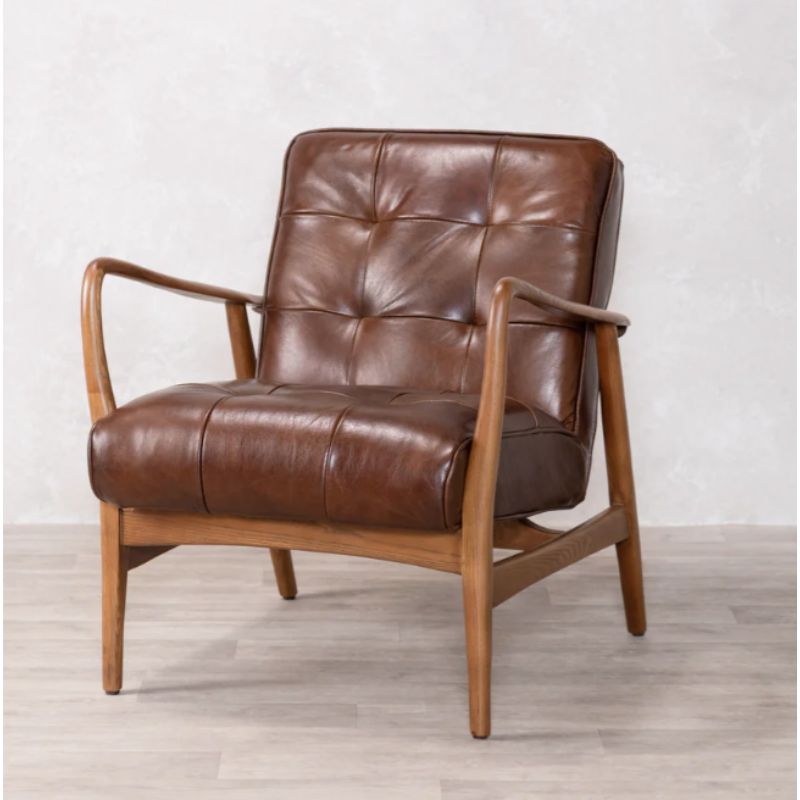 Hamilton Leather Mid-Century Seating Range