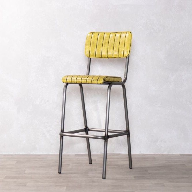 Hammerwich Bar Stool with Gunmetal Frame