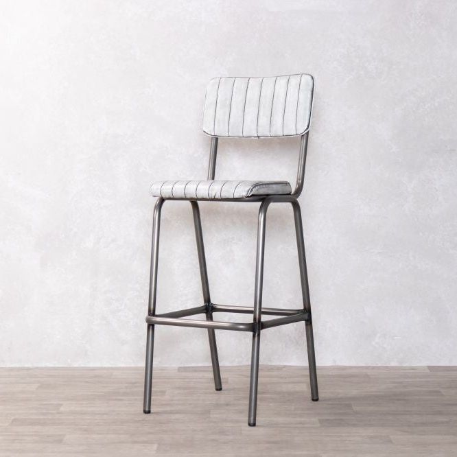 Hammerwich Bar Stool with Gunmetal Frame